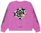 Chrome Hearts Matty Boy Web Purple Crewneck