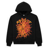 Sp5der OG Web V2 Black/Orange Hoodie