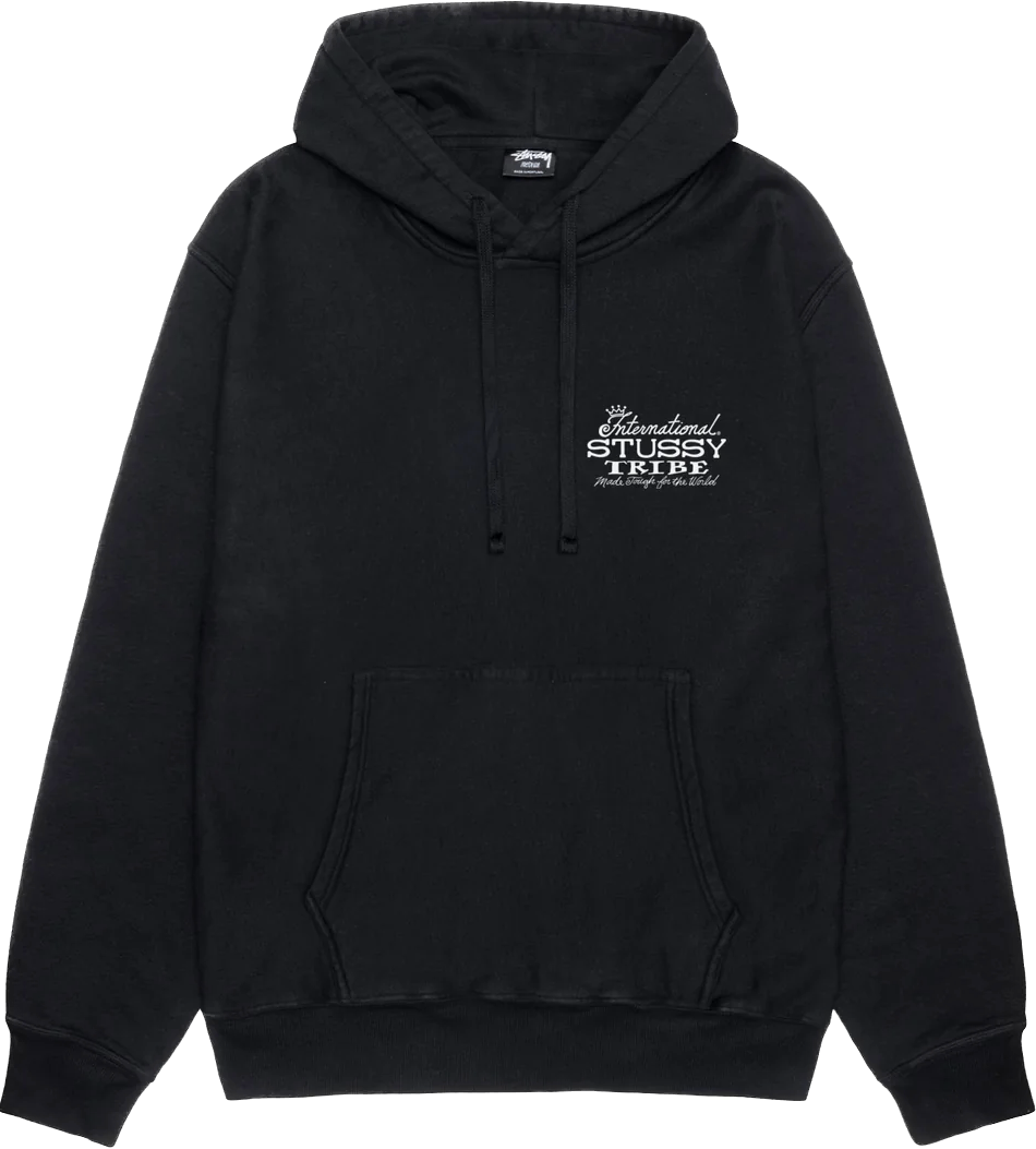 International Stussy Tribe Black Hoodie