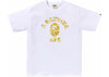Bape Yellow College White Tee