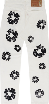 Denim Tears Cotton Wreath White Jeans