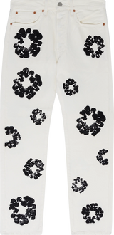 Denim Tears Cotton Wreath White Jeans
