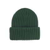 Supreme Classic Logo Ribbed Beanie Dark Green