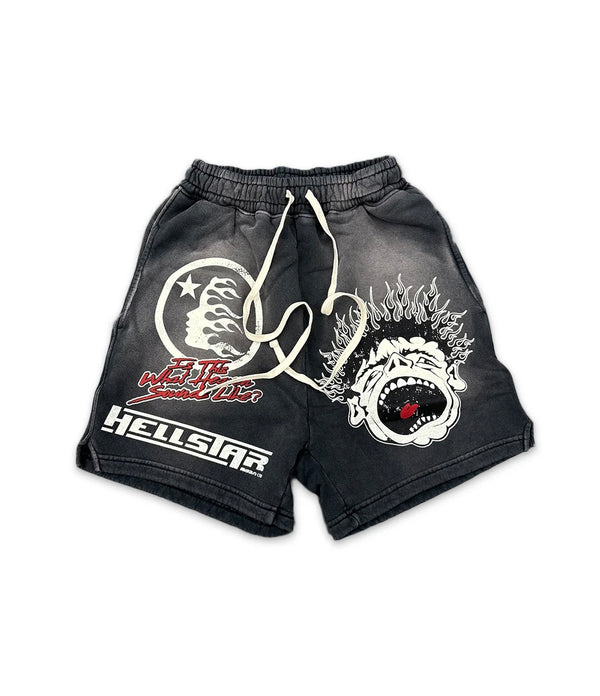 Hellstar Noise Studio Black Shorts