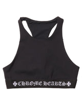 Chrome Hearts Black Sports Bra