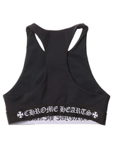 Chrome Hearts Black Sports Bra