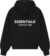 Essentials SS25 Jet Black Zip Up