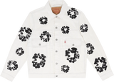 Denim Tears Cotton Wreath White Jean Jacket