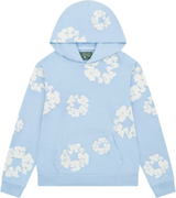 Denim Tears Cotton Wreath Powder Blue Hoodie