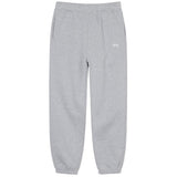 Stussy Stock Logo Heather Grey Sweatpants