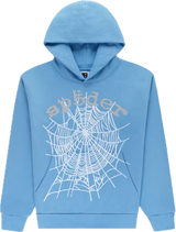 Sp5der OG Web V2 Dusty Blue Hoodie
