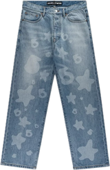 Sp5der Beluga Light Wash Blue Jeans