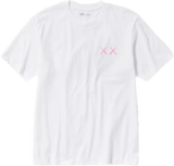 Kaws Pink Figure White Tee