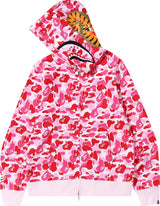 Bape Pink Camo Shark Full Zip