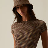 Kith Mulberry Sheer Monogram Canvas Tee