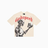 Godspeed Mankind vs AI Bone/Red Tee