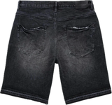 Purple P021 Black Blowout Relaxed Shorts