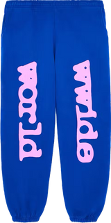Sp5der Beluga Blue Pink Sweatpants