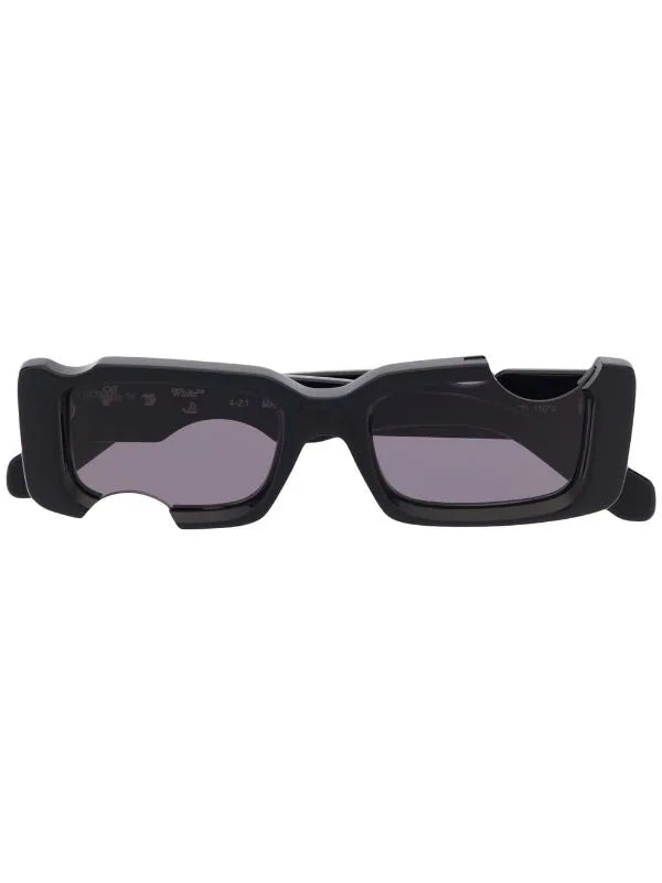 Off-White Cady Cut Out Black White Sunglasses