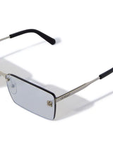 Off-White Riccione Rectangular Frame Silver Sunglasses
