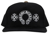 Chrome Hearts Horseshoe Black Trucker