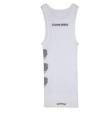 Chrome Hearts Love You Hearts White Rib Tank