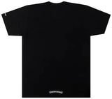 Chrome Hearts White Neck Logo Black Tee