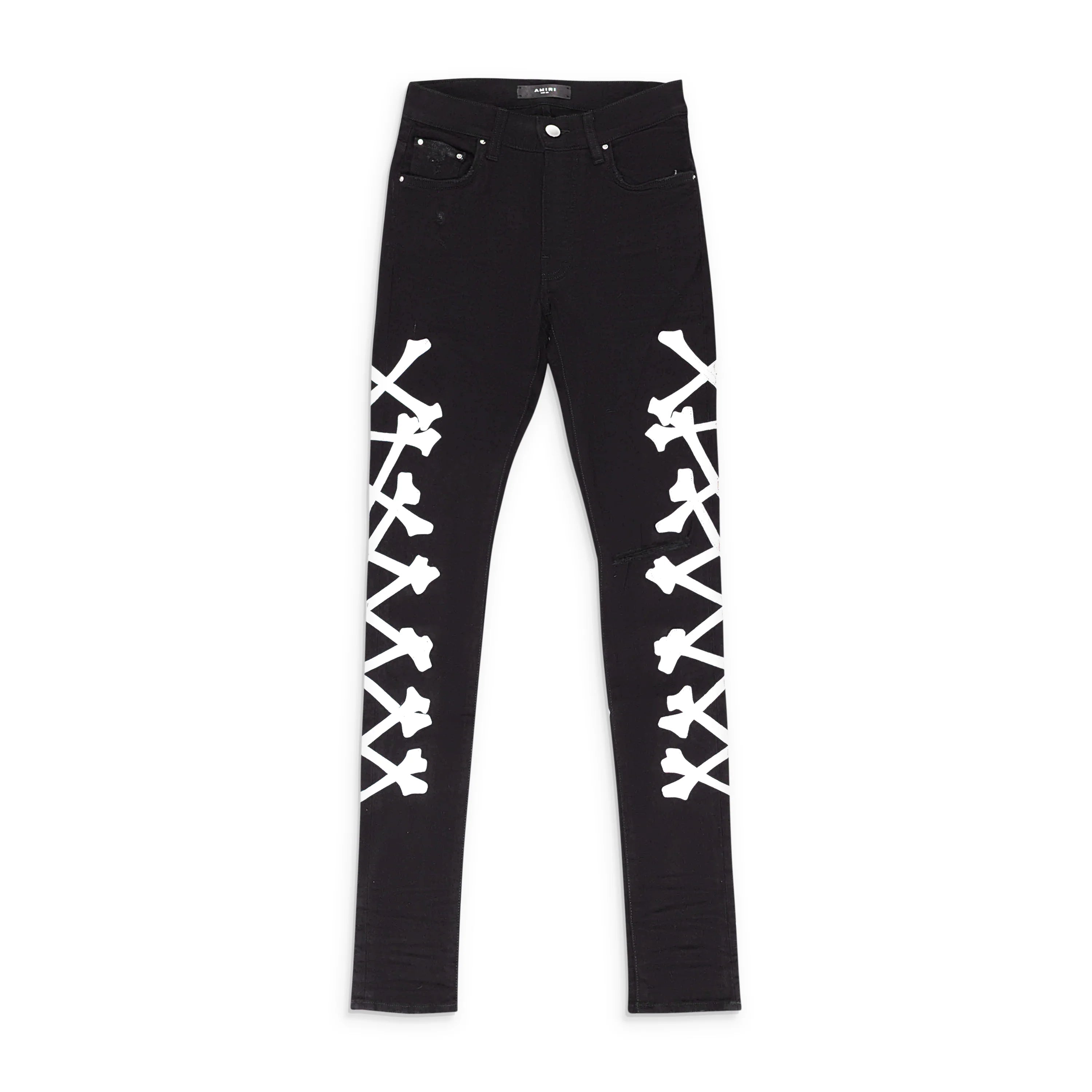 Amiri Silver Bones Black Jeans – Courtside Kicks