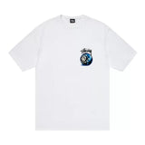 Stussy Born and Raised 8 Ball White Tee