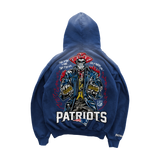 Warren Lotas Patriots 6 Rings Blue Hoodie
