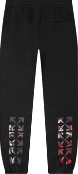Off White Caravag Paint Black Sweatpants