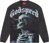 Godspeed Glitchy Grey L/S Tee