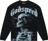 Godspeed Glitchy Black L/S Tee