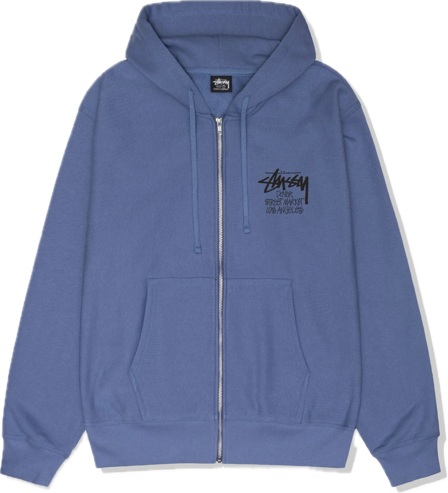 Stussy DSM L.A. Zip Up Hoodie Storm Blue – Courtside Kicks