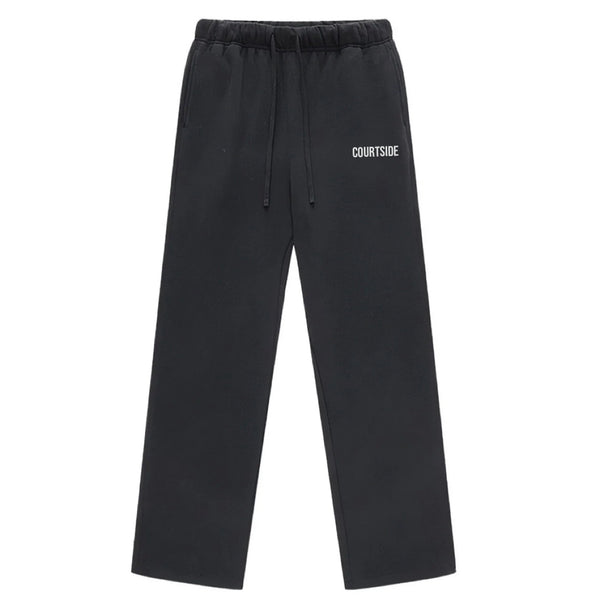 Courtside Debut Jet Black Relaxed Sweatpants