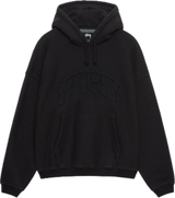 Stussy Embroidered Relaxed Black Hoodie