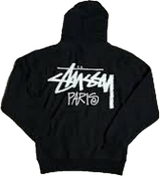Stussy Paris Trademark Black Hoodie