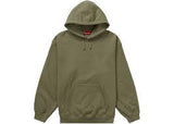 Supreme Satin Applique Olive Green Hoodie