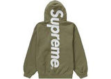 Supreme Satin Applique Olive Green Hoodie
