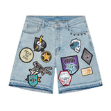 Godspeed Patchwork Denim V2 Blue Shorts