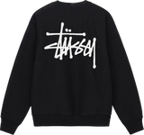 Stussy Basic Black Crewneck