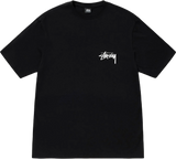 Stussy Burning Stock Black Tee
