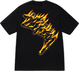 Stussy Burning Stock Black Tee