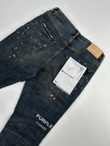 Purple P001 Dirty Tinted Indigo Jeans