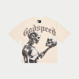 Godspeed Mankind vs AI Bone/Black Tee
