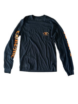 Chrome Hearts Orange Cross Shield Black L/S Tee