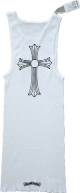 Chrome Hearts T Bar Cross White Tank