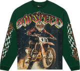 Godspeed Full Throttle Green L/S Tee