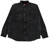 Supreme Sherling Lined Denim Black Work Shirt