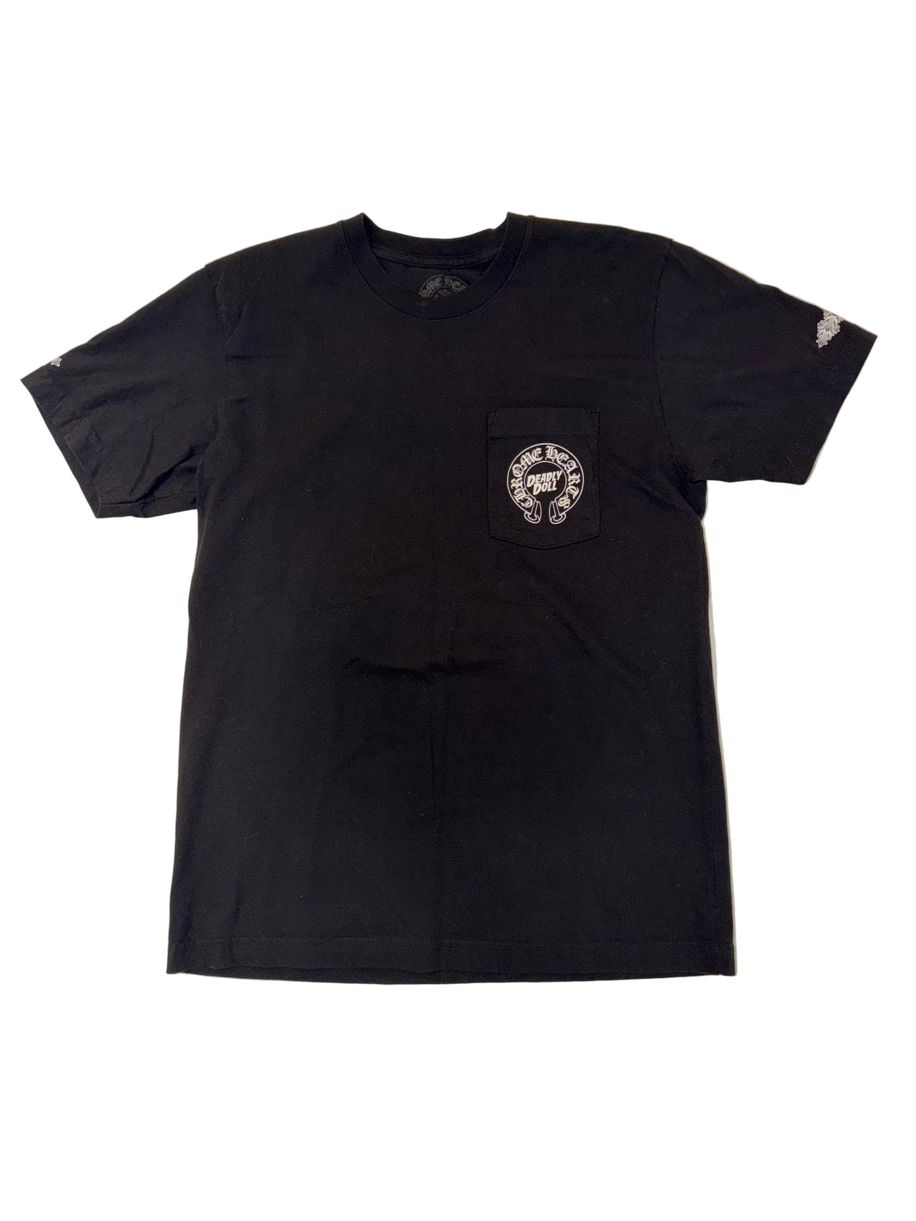 Chrome Hearts Deadly Doll Horseshoe Black Tee – Courtside Kicks